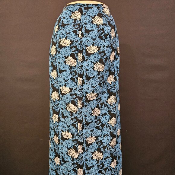 90s R-Wear Rampage Floral Wrap Maxi Skirt - Picture 9 of 10